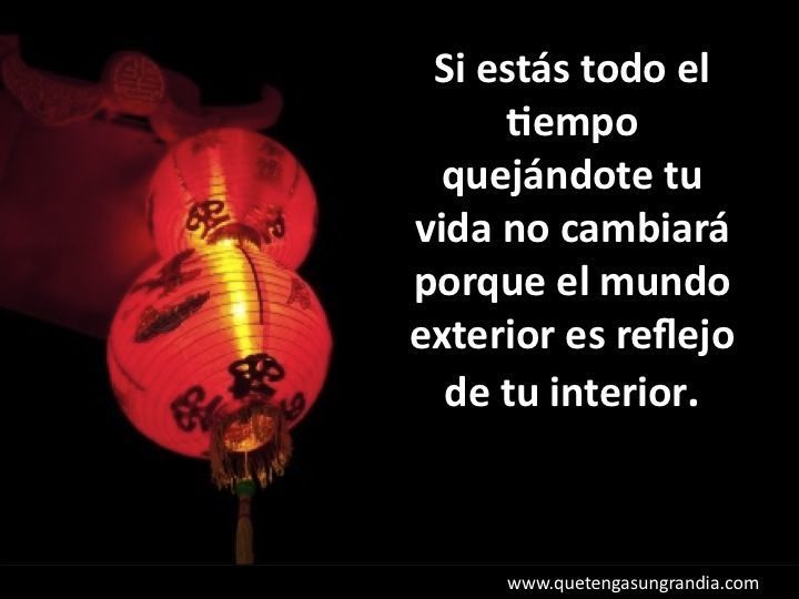 El exterior es reflejo de tu interior
