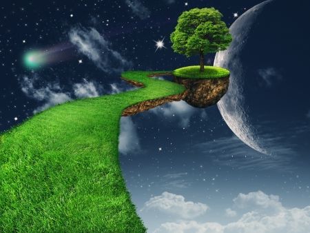 17141447 - in the moon light. fantasy abstract backgrounds for your design
